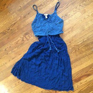 Beautiful Indigo Dress Beach Vibes